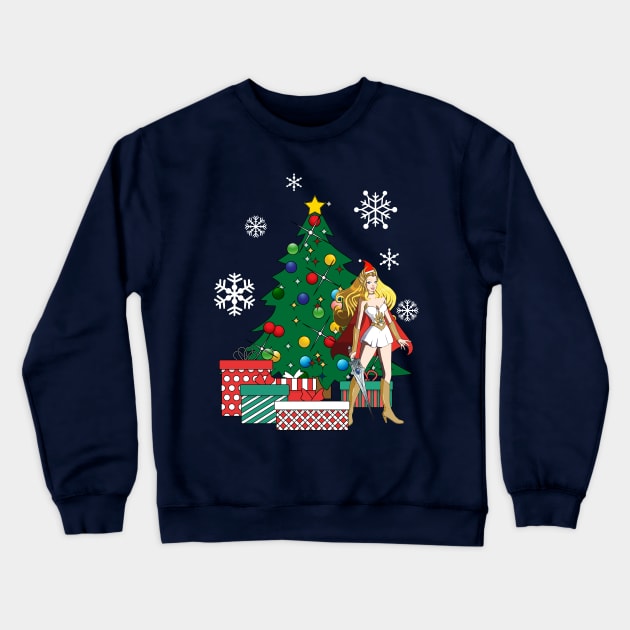 She Ra Around The Christmas Tree Crewneck Sweatshirt by Nova5